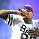 Chris Brown performs during a free concert in Champ de Mars, downtown Port-au-Prince, Haiti, June 26, 2015.
HECTOR RETAMAL/AFP/Getty Images